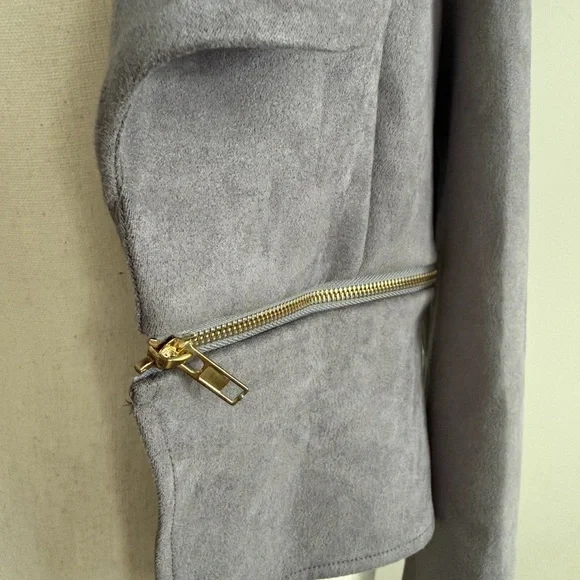 Elegant Gray Women's Jacket - Picture 3 of 3